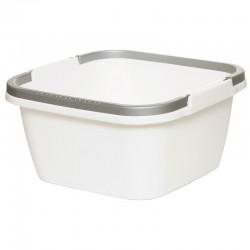 Košara pravokutna s ručkama M bijela