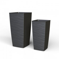 Cvetlični lonček FINESA - višine 46cm ali 57cm antracit