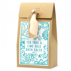 Balení 500 g koupelové soli - tea tree a limetka