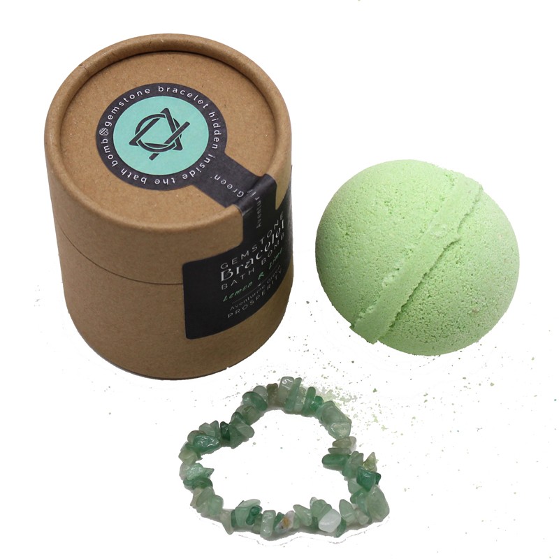 Bomba do kúpeľa so zeleným avanturínom