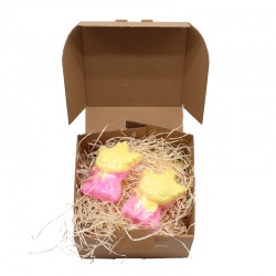 Sada 8 koupelových bomb Koťátko 80g - Banana