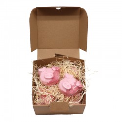 Sada 10 koupelových bomb Piggy 70g - Vanilkový cupcake