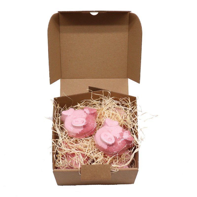 Set od 10 bombica za kupanje Piggy 70g - Vanilin kolačić