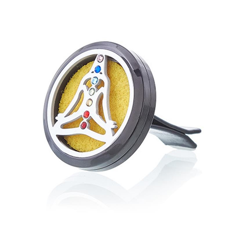 Komplet difuzora za automobil - Pewter joga čakra - 30 mm