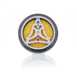 Komplet difuzora za automobil - Pewter joga čakra - 30 mm
