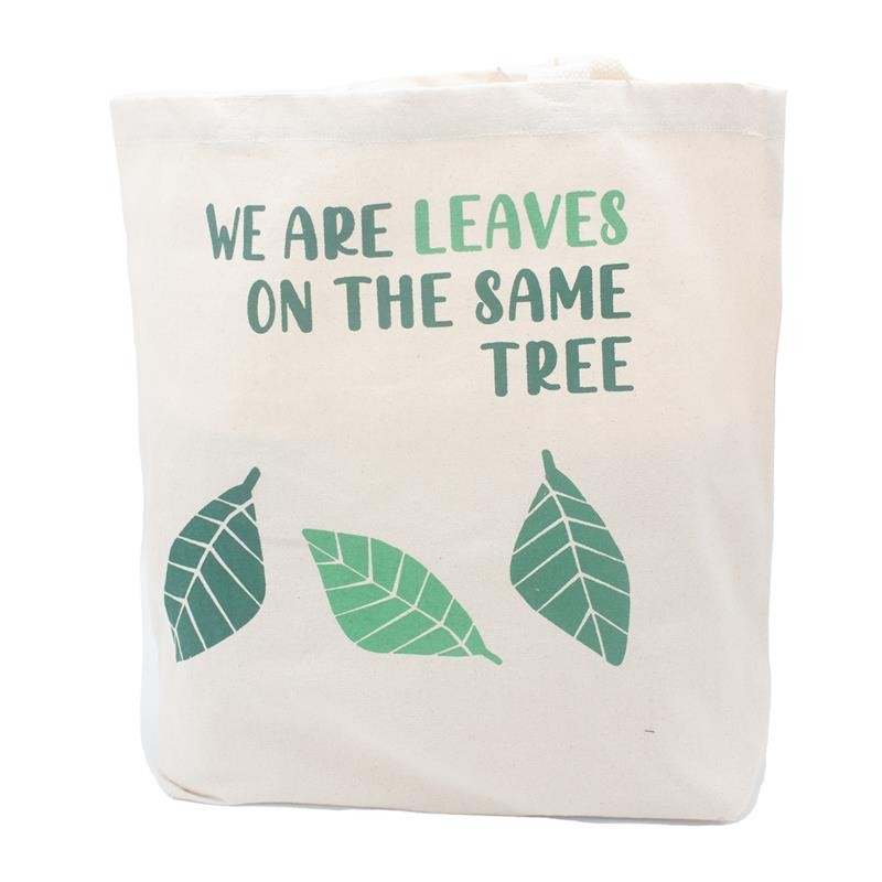 Bavlnená taška s potlačou - We are Leaves - prirodzená farba