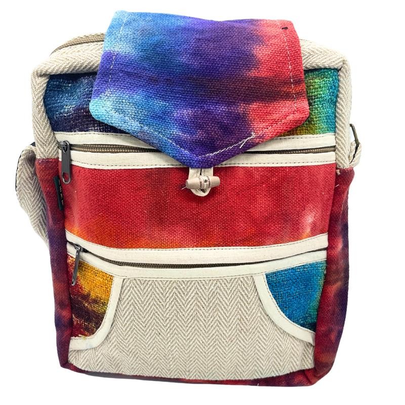 Tiedye konope Kuriérska taška 2 Zips & Flop