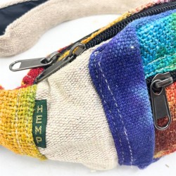 Konopná taška cez pás Tie-Dye
