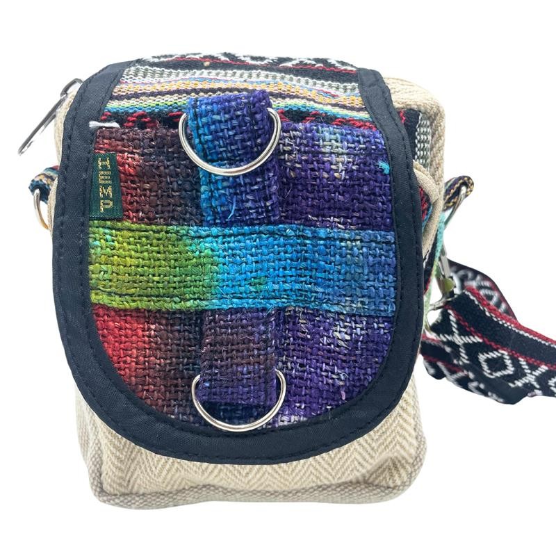 Tiedye kurýrní taška z konopí