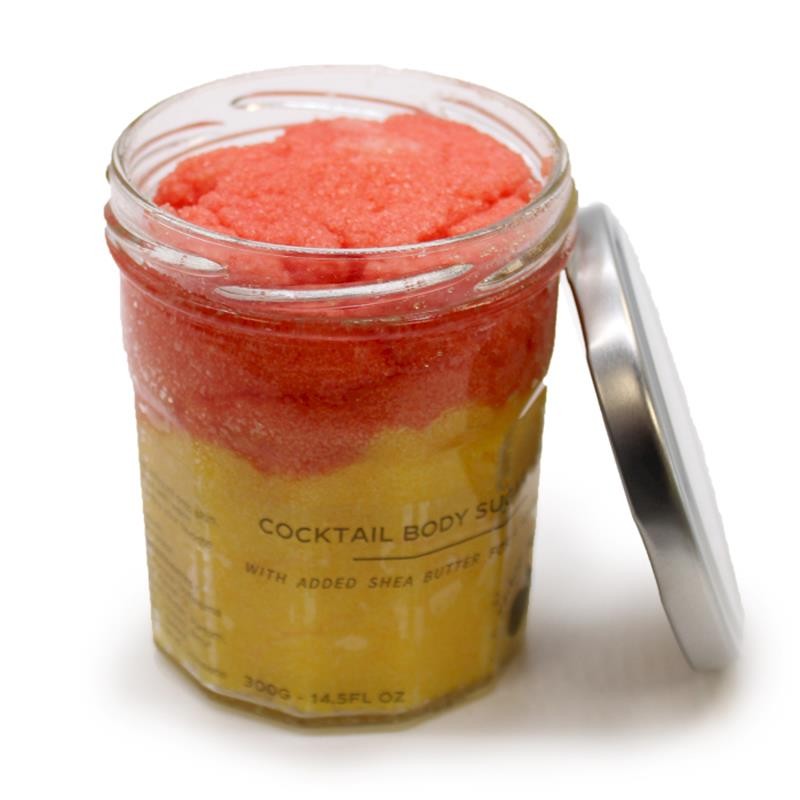 Voňavý cukrový scrub na tělo 300 g - Broskvová Sangria