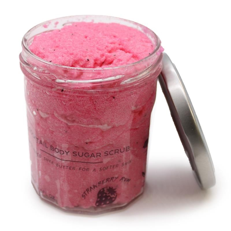 Voňavý cukrový peeling na telo 300 g - Jahodový rum