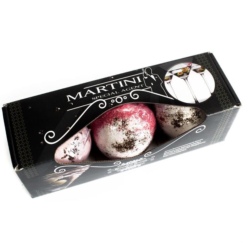 Sada troch bômb do kúpeľa Martini