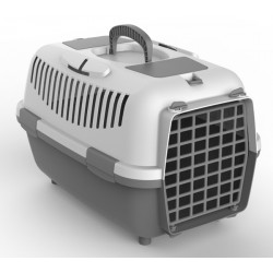 NOMAD 2 transporter sa plastičnim vratima za mačke i pse sivi